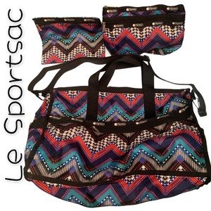 LE SPORTSAC Large Weekender Bag Set